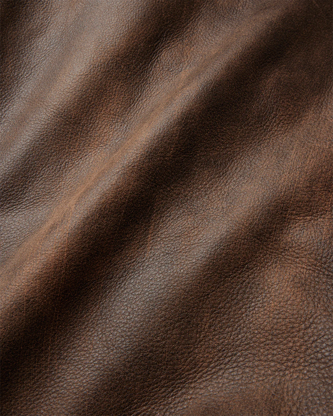 Aged Heavy Wash Leather Jacket - Image 4