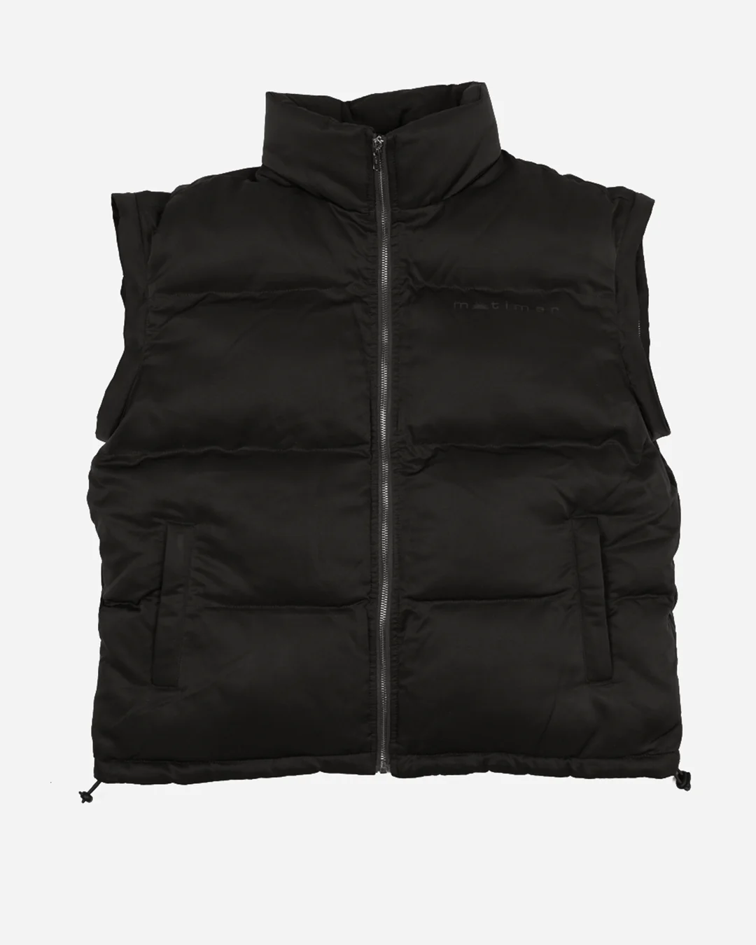 Black Convertible Puffer Jacket - Image 3