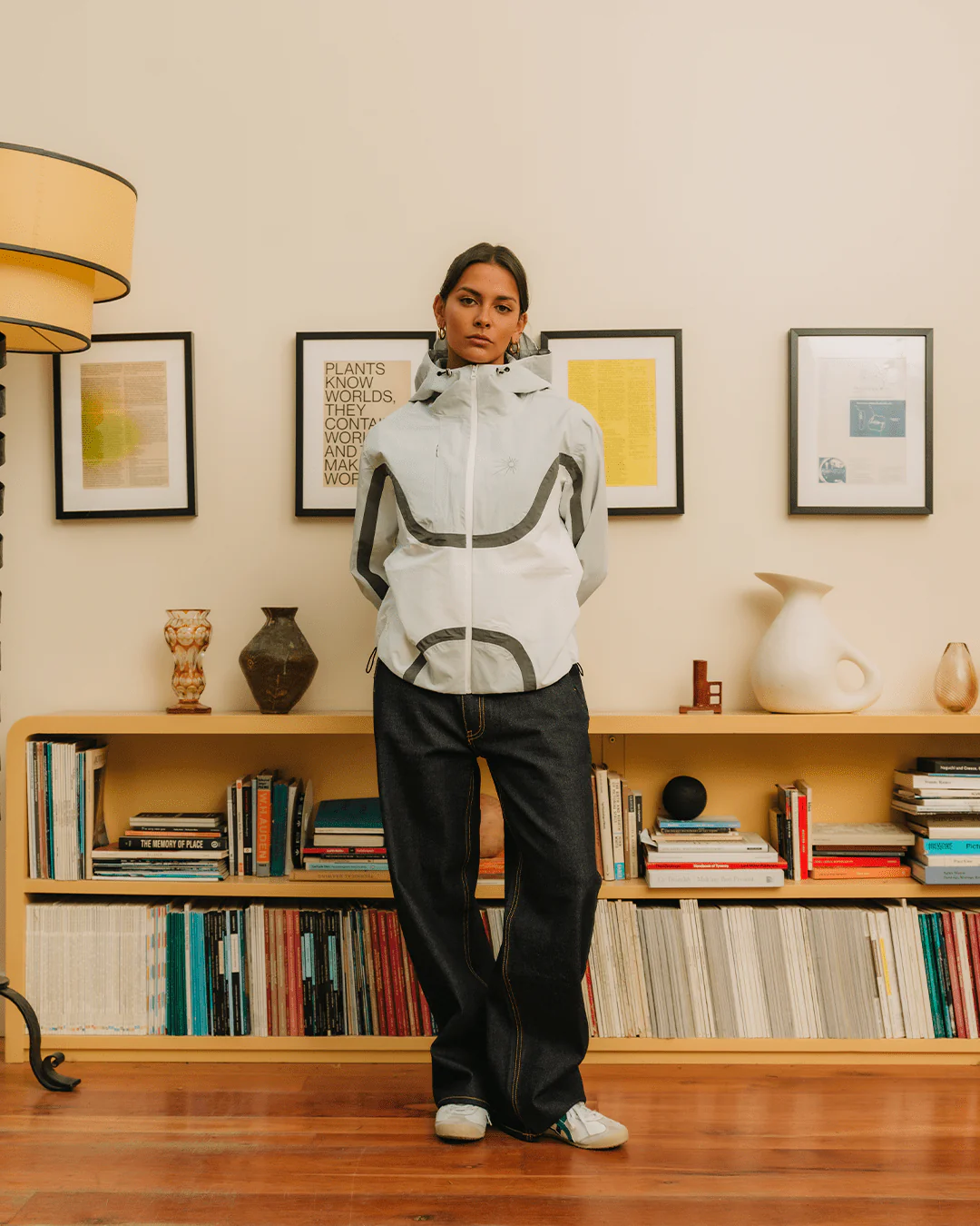 Flow Waterproof Jacket - White/Grey - Image 10