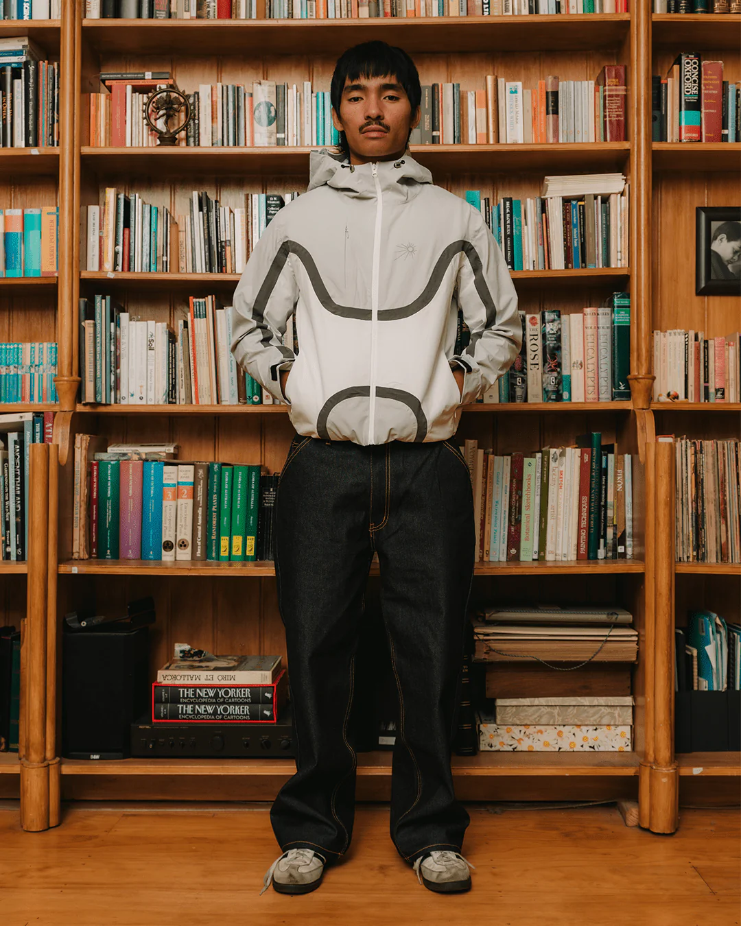 Flow Waterproof Jacket - White/Grey - Image 9