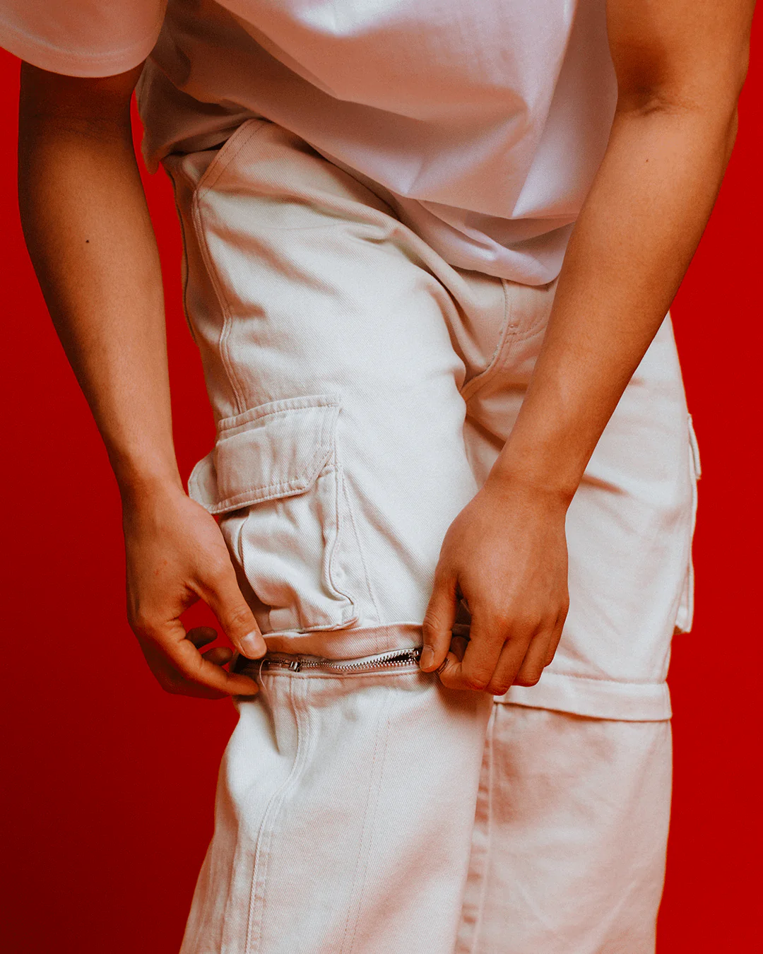 Husk Convertible Cargos - Ecru - Image 6