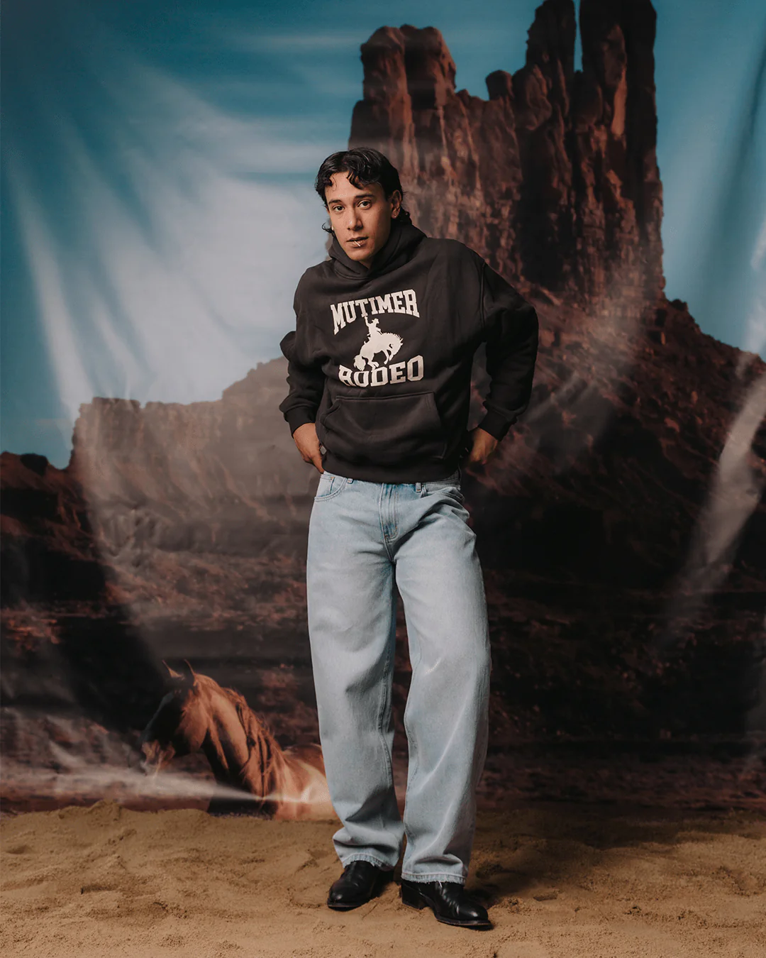 Rodeo Hoodie Black - Image 6