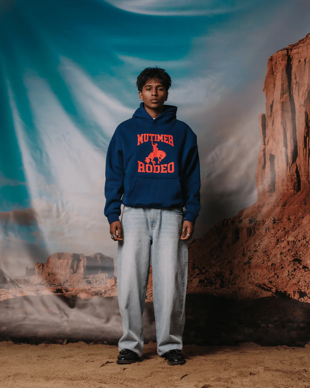 Rodeo Hoodie Blue - Image 4