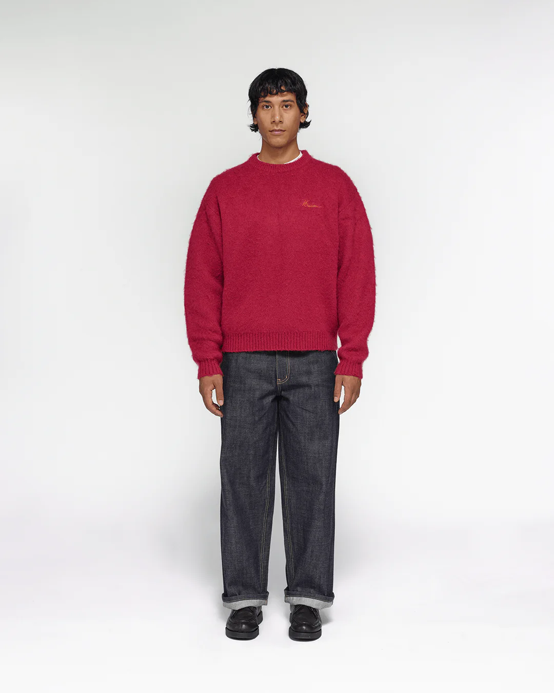 Shaggy Mohair Knit (Wine) - Image 5