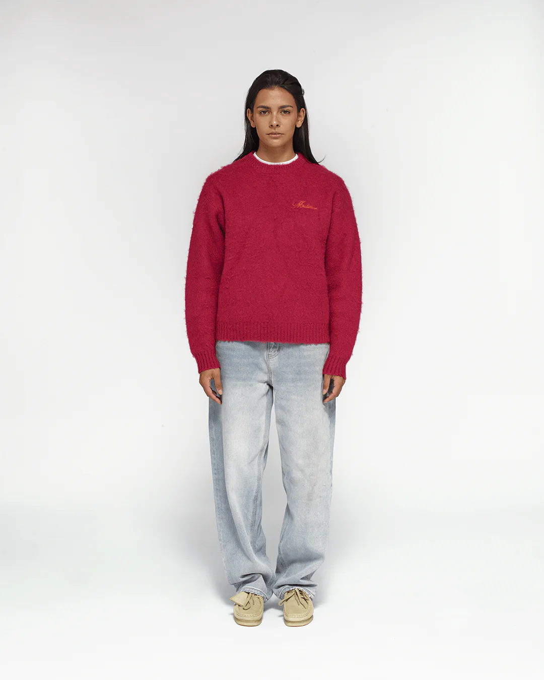 Shaggy Mohair Knit (Wine) - Image 7