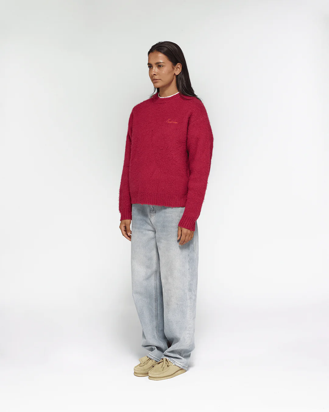 Shaggy Mohair Knit (Wine) - Image 8