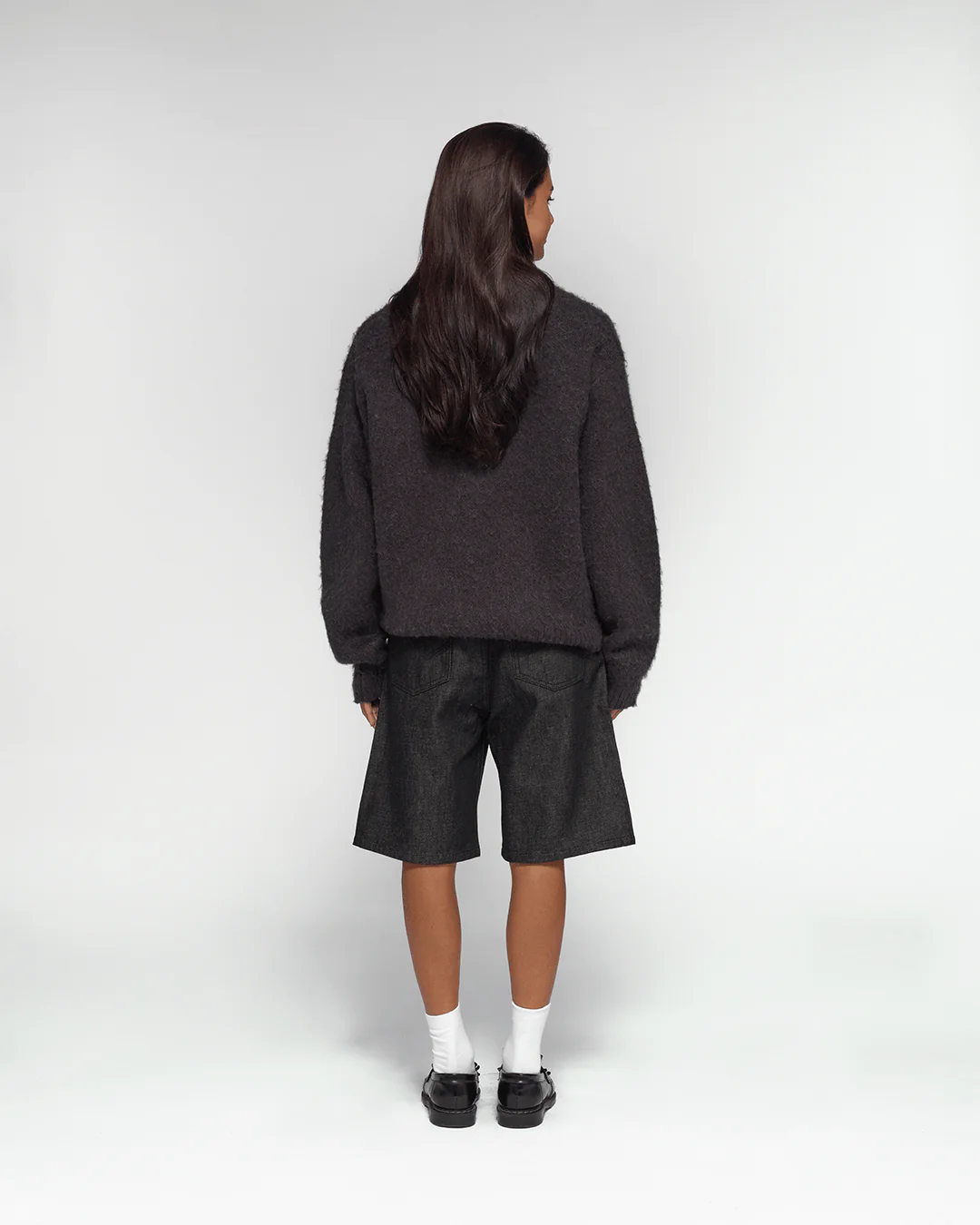 Shaggy Mohair Knit (Charcoal) - Image 7