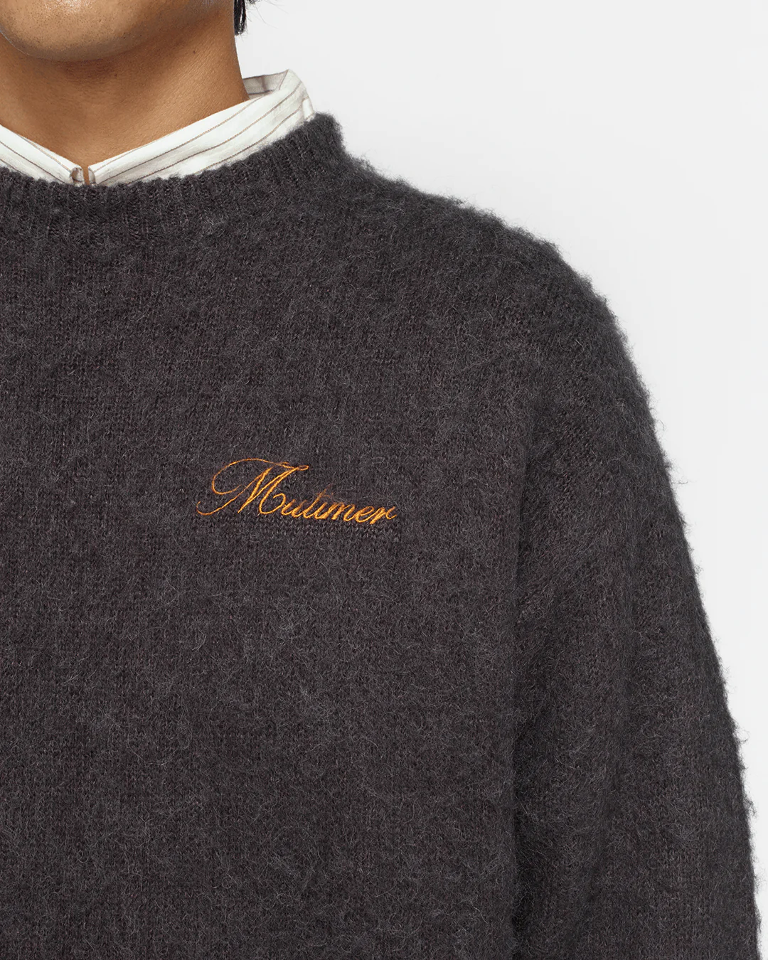 Shaggy Mohair Knit (Charcoal) - Image 8