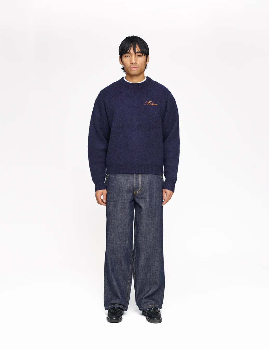 Shaggy Mohair Knit (Navy) - Image 5