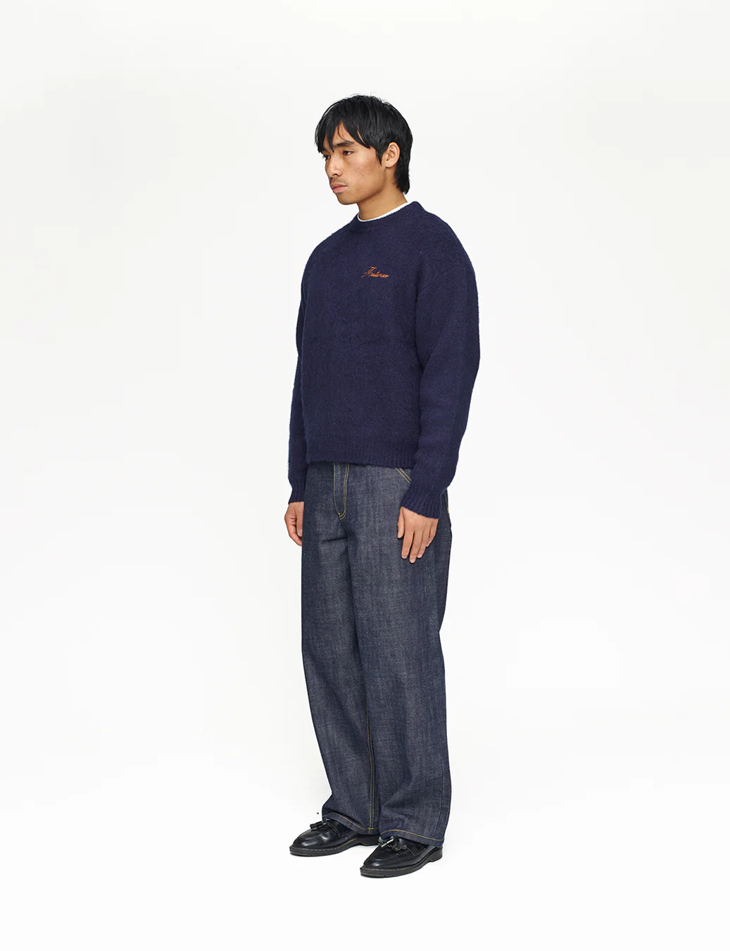 Shaggy Mohair Knit (Navy) - Image 6